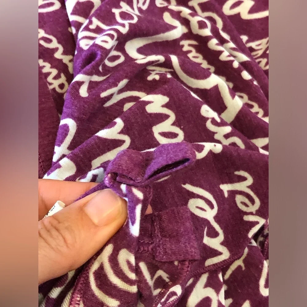 Lululemon Vinyasa Scarf Manifesto Print Heathered Dewberry Purple Grail